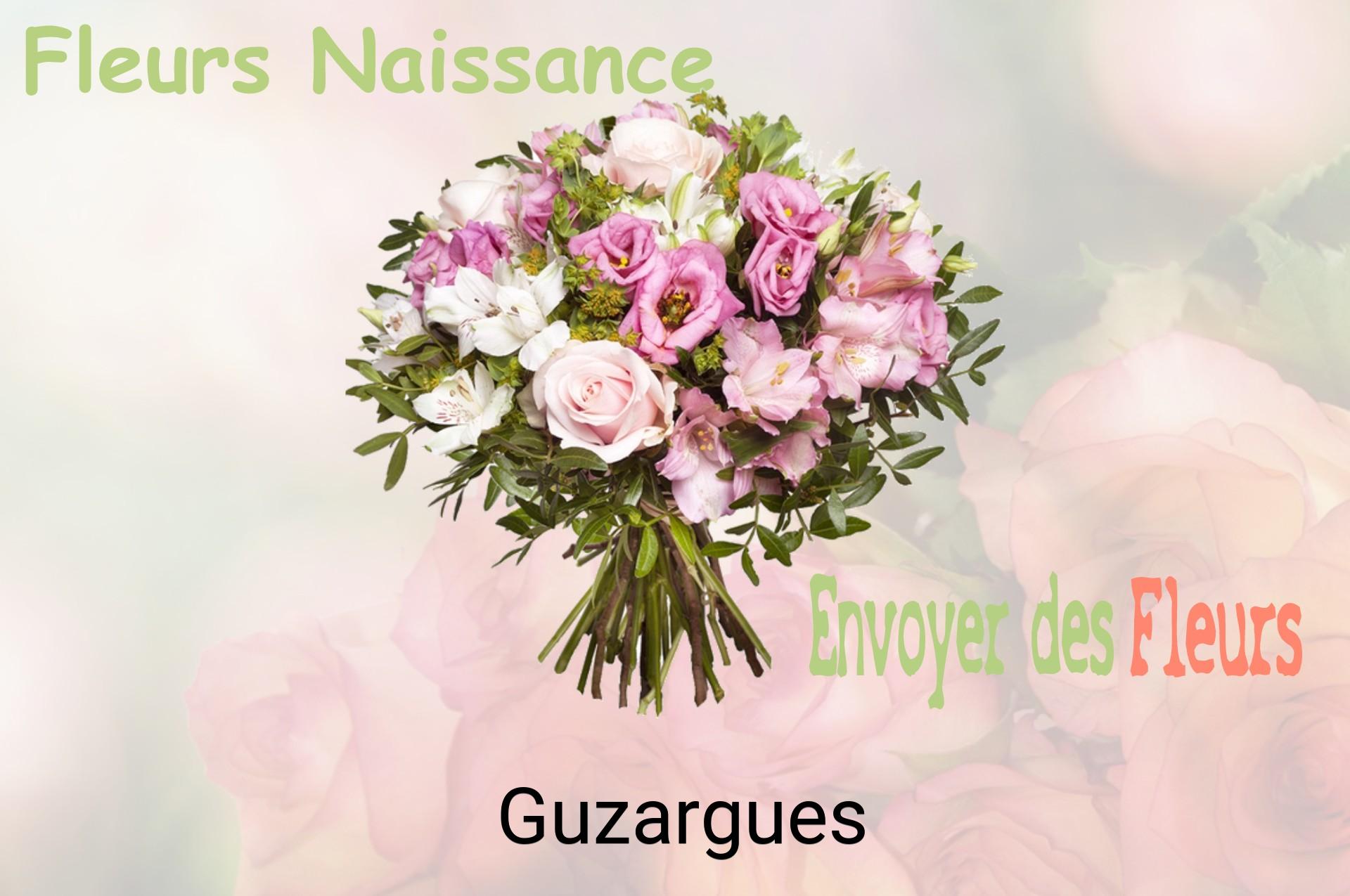 Bouquet de fleurs de naissance livré à Guzargues